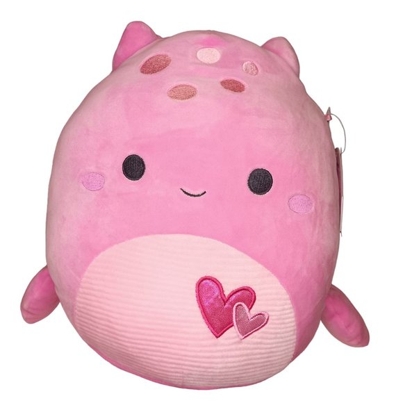 NWT FTM HTF 12” Artin the Loch Ness Monster Squishmallow Valentine’s Day edition